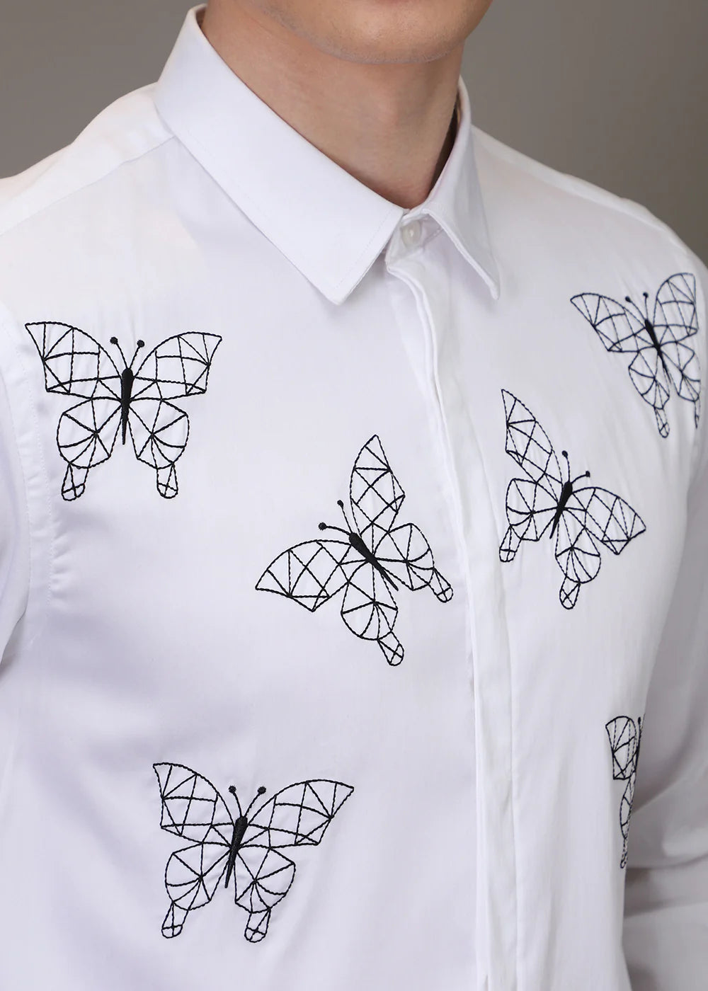 BUTTERFLY WHITE SHIRT
