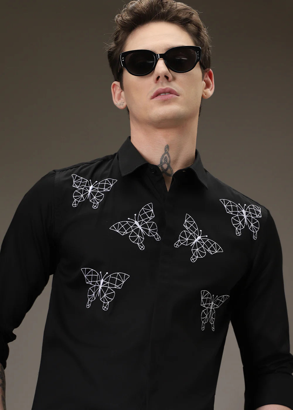 BUTTERFLY BLACK SHIRT