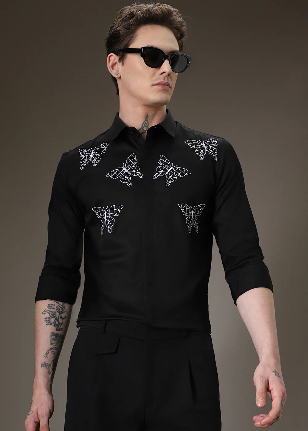 BUTTERFLY BLACK SHIRT