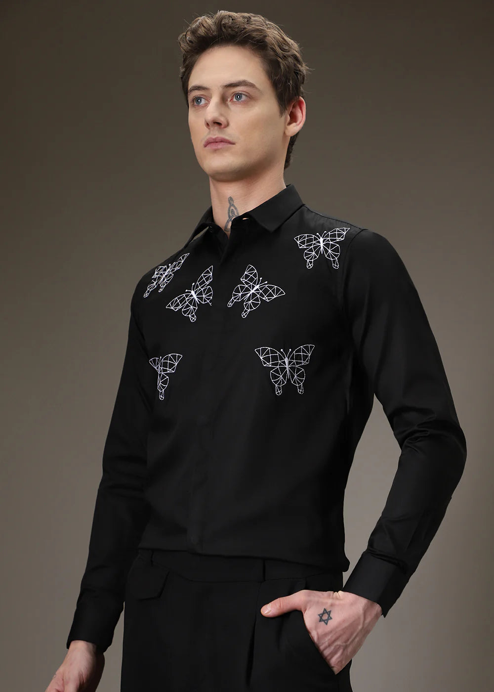 BUTTERFLY BLACK SHIRT