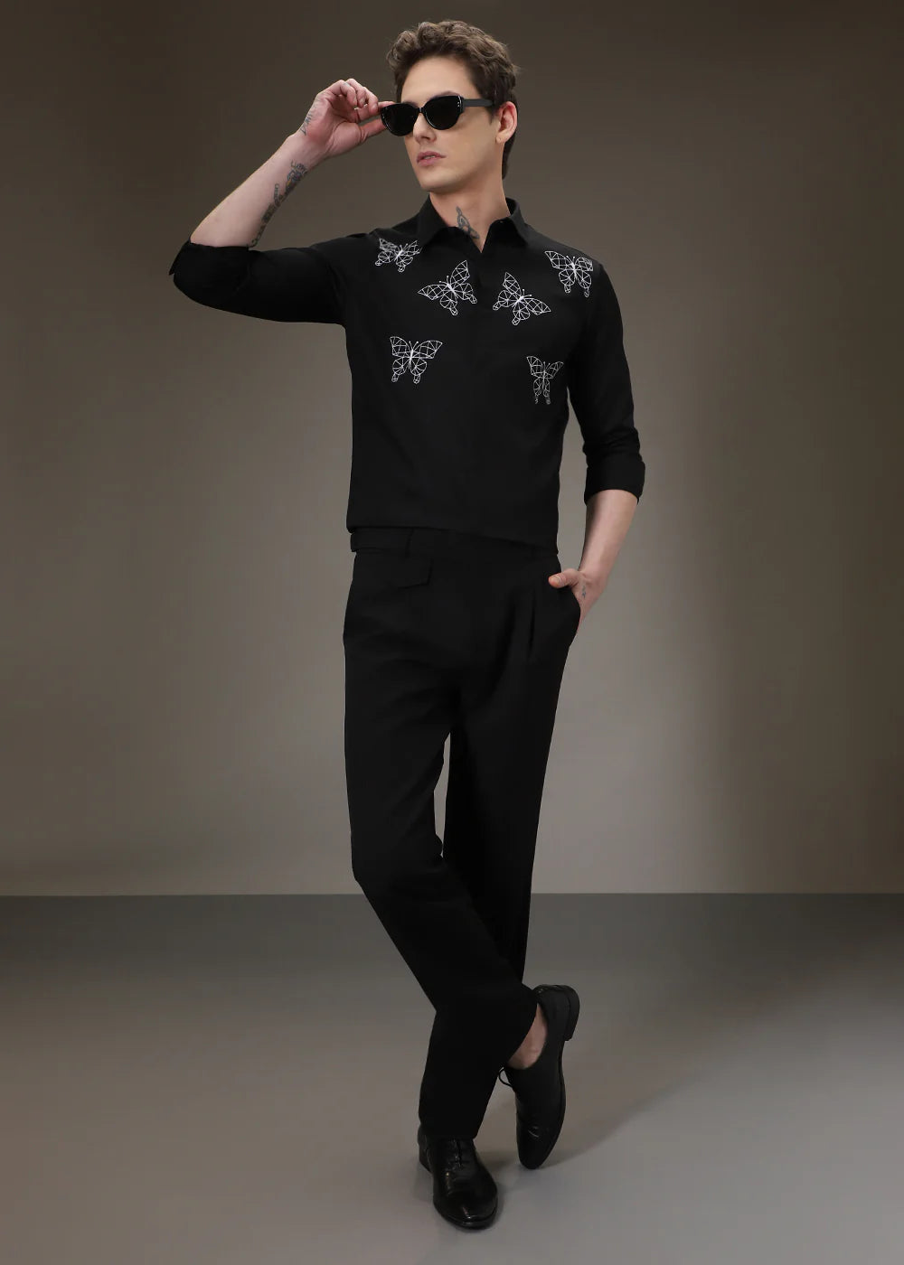 BUTTERFLY BLACK SHIRT