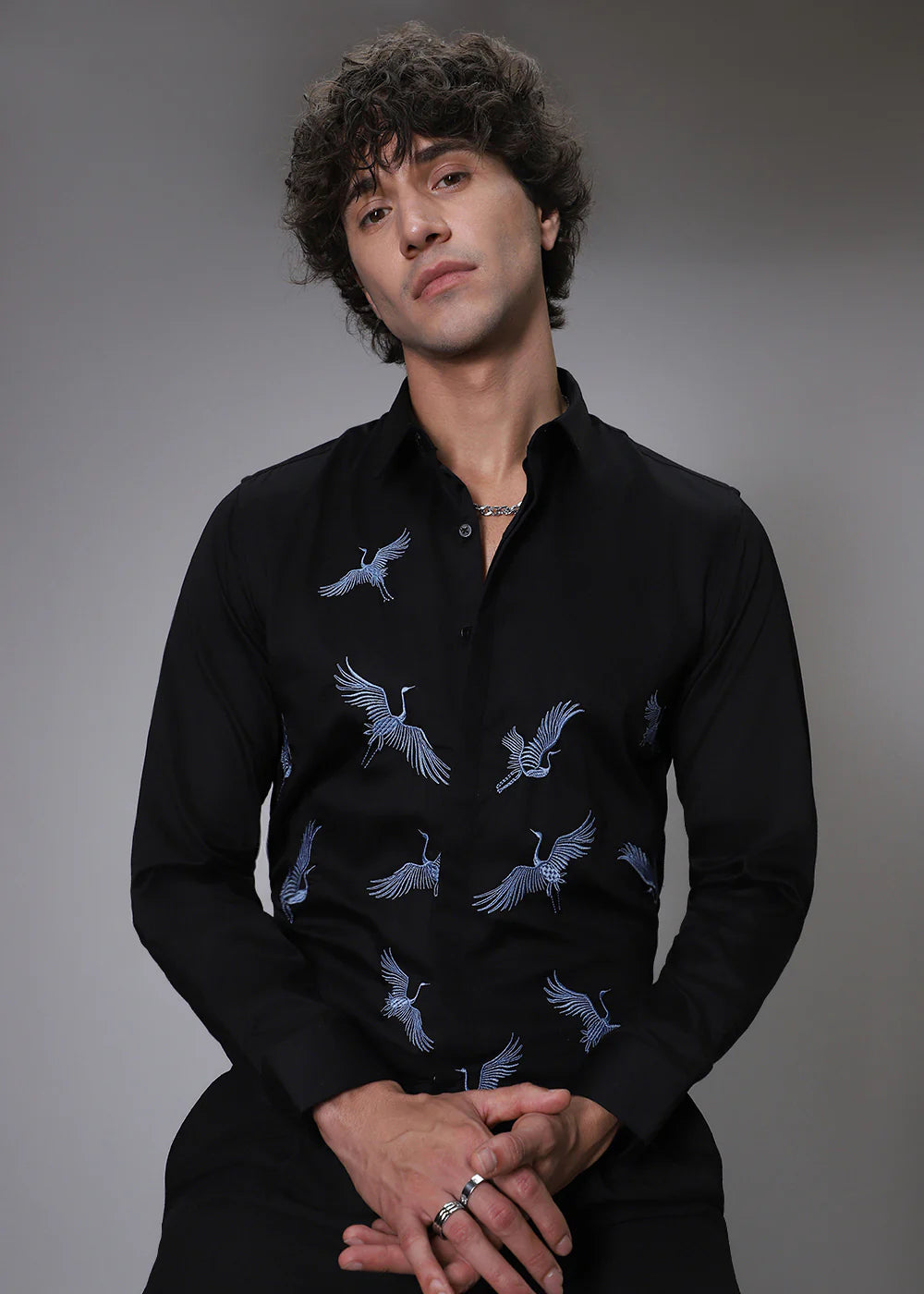 FLAMINGO BLACK SHIRT