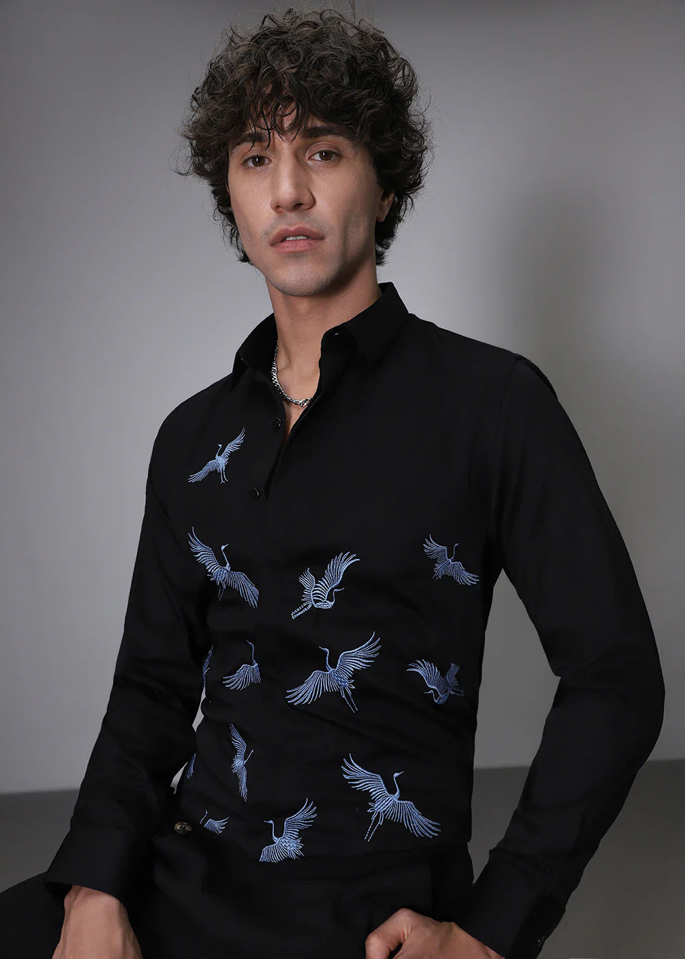 FLAMINGO BLACK SHIRT